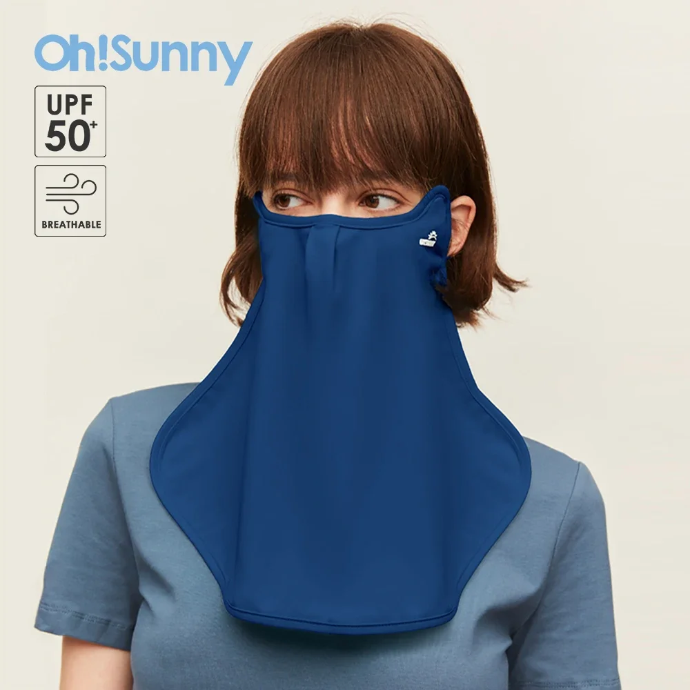 

OhSunny Women Sun Protective Scarf New UPF 50+ Breathable Face Cover Neck Wraps Washable Quick Dry for Outdoor Golf Cycling