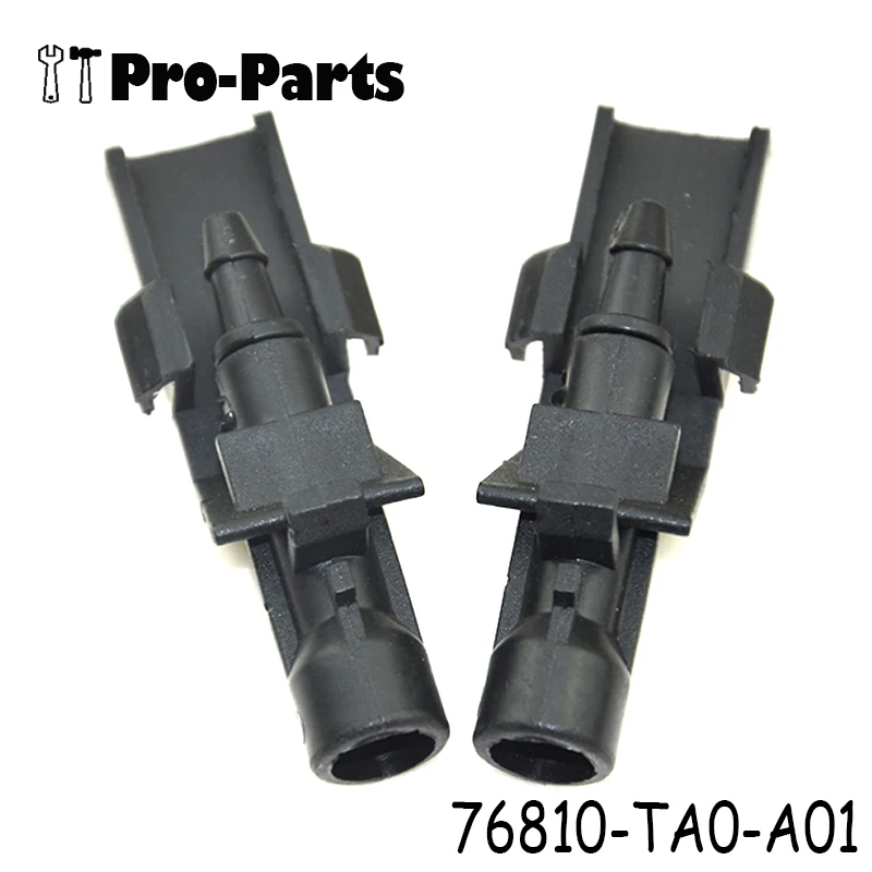 2Pcs Front Windshield Wiper Water Spray Jet 76810-TA0-A01 For Accord 2008-2011 CR-V 2012 76810TA0A01