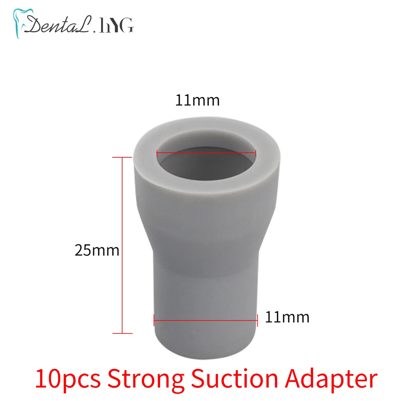 10PCS Dental Saliva Ejector Rubber Snap Tip Adapter 6mm 11mm Weak Suction Tip Convertor Spare Parts Replacement for Dental Unit