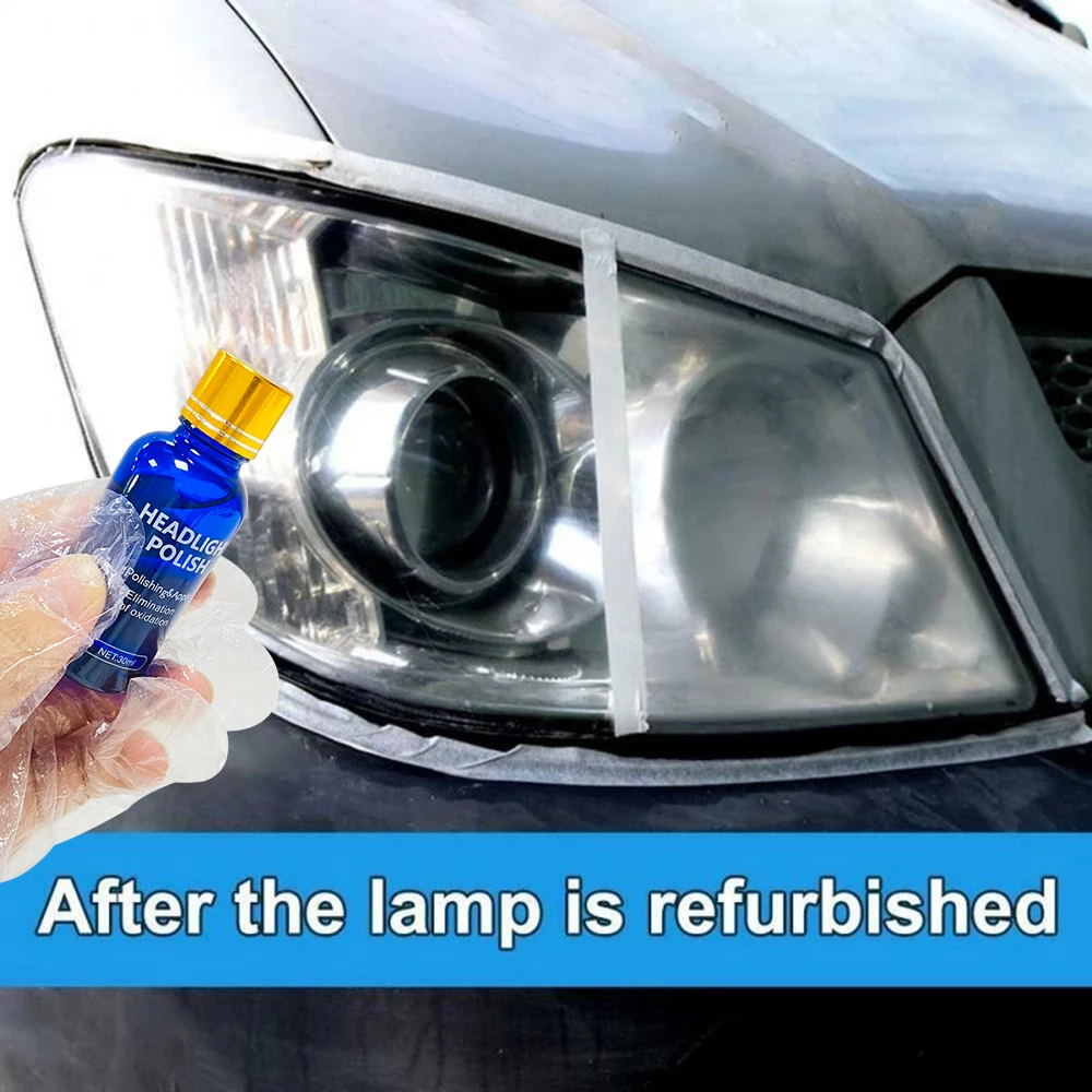 News 30ML Car Headlight Repair Coating Solution Repair Kit Oxidation Rearview Coating Headlight Polishing Anti-scratch Liquid