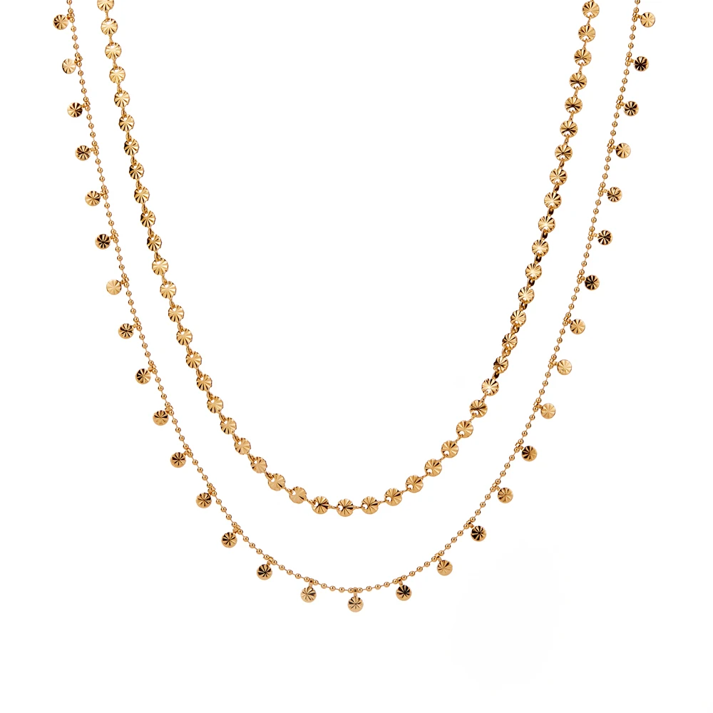 

Bohemian-style Classic Sun Fragment Necklace Made Of Zinc Alloy Exquisitely Shiny And Three Dimensional Necklaces For Women