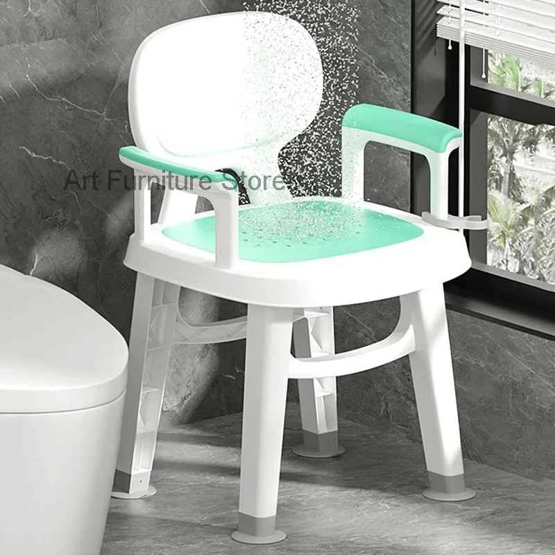 Shower Plastic Bathroom Chair Children Elderly Portable Chair Sauna Minder Camping Nordic Bedroom Tabouret Acrylic Furniture