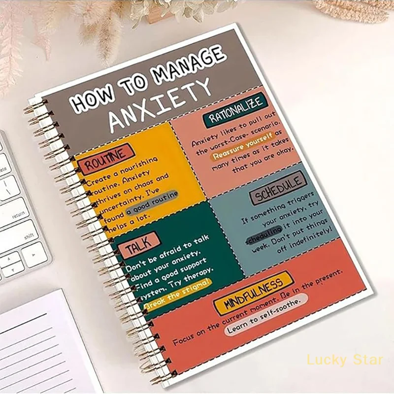 [CCF2]Stress Book, Emotion Regulation Guide, Portable Emotional Regulation Diary For Mental Health At Home And School