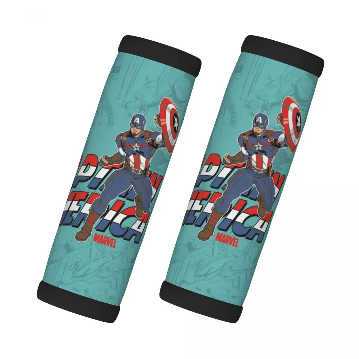 

Custom Captain America Luggage Handle Wrap Suitcase Identifier 2 PCS For Door Handle
