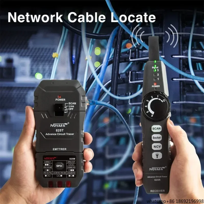 NOYAFA NF-825 TMR Optical Wire Meter Tracer Digital Network Cable Tester Rj45 Network Line Finder Multifunctional Wire Tracker