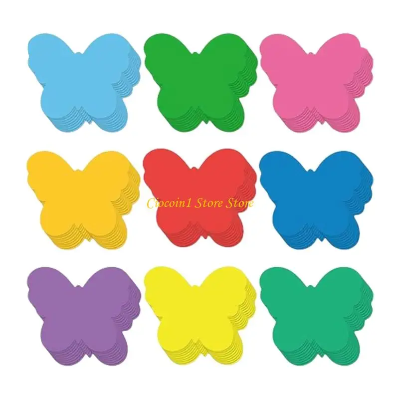 

A3PC 108 Pcs Butterfly Cutouts Spring Flowers Cutouts Round Cutouts for Craft Project