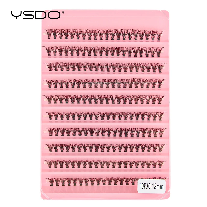 YSDO 10/14 Reihen natürliche Wimpernverlängerung vorgefertigte Volumenfächer einzelne Wimpern Nerz falsche Wimpern Cluster Wimpern Make-up Zilien – Detail 21