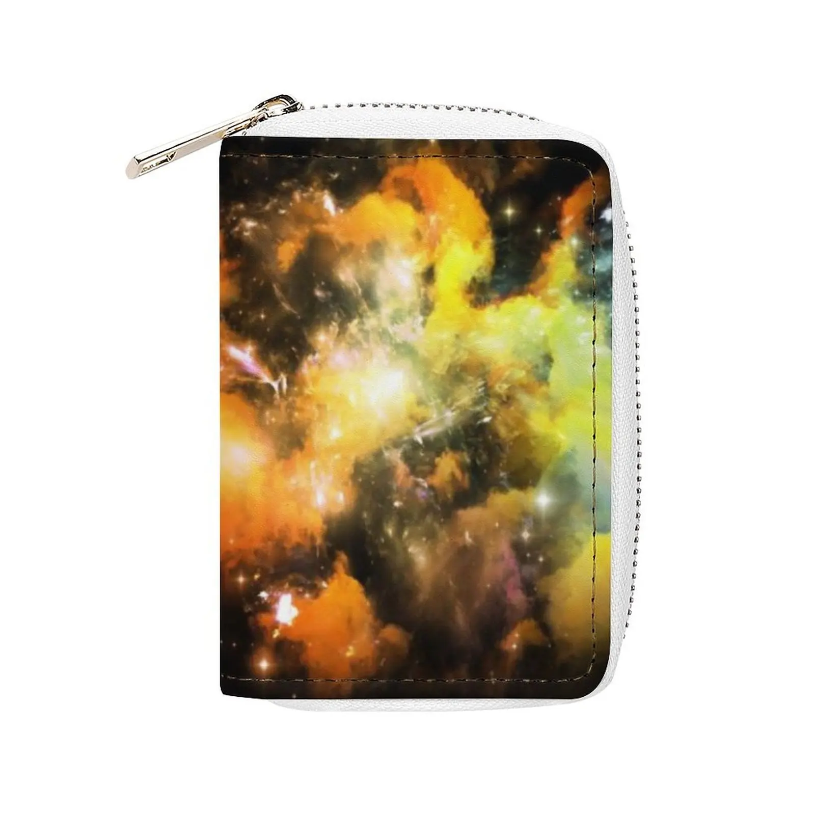 

Fashion Portable Multi-Functional Durable Card Case Small Portable Card Bag Custom Leather Card Case Starry Sky Pattern Design