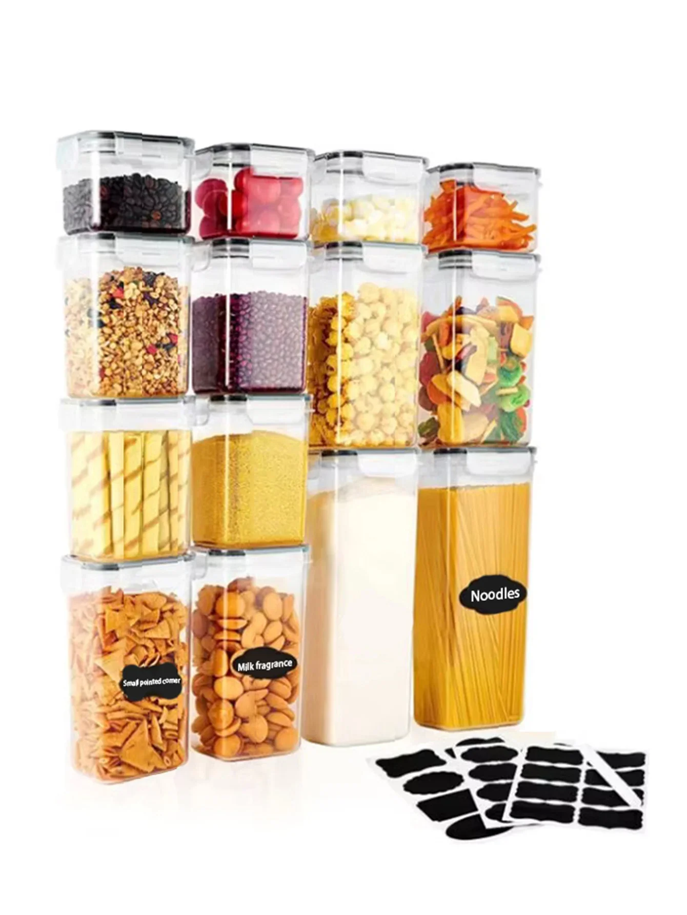 

christmas decorations for home,Candy jars with LIDS, plastic food jars, plastic food storage jars, sugar, cereal, rice