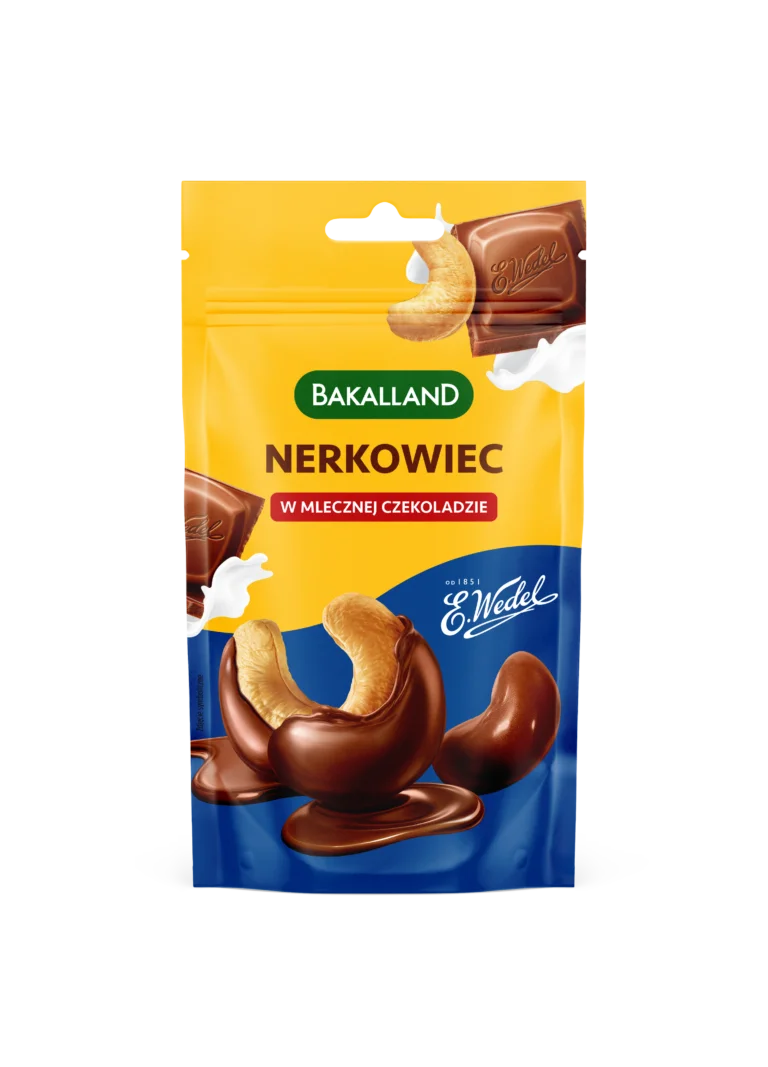Bakalland anacardo en Chocolate con leche Wedel 75g