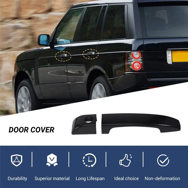 9PCS Car Exterior Door Handles Trim For Range Rover Executive Edition 2002-2012