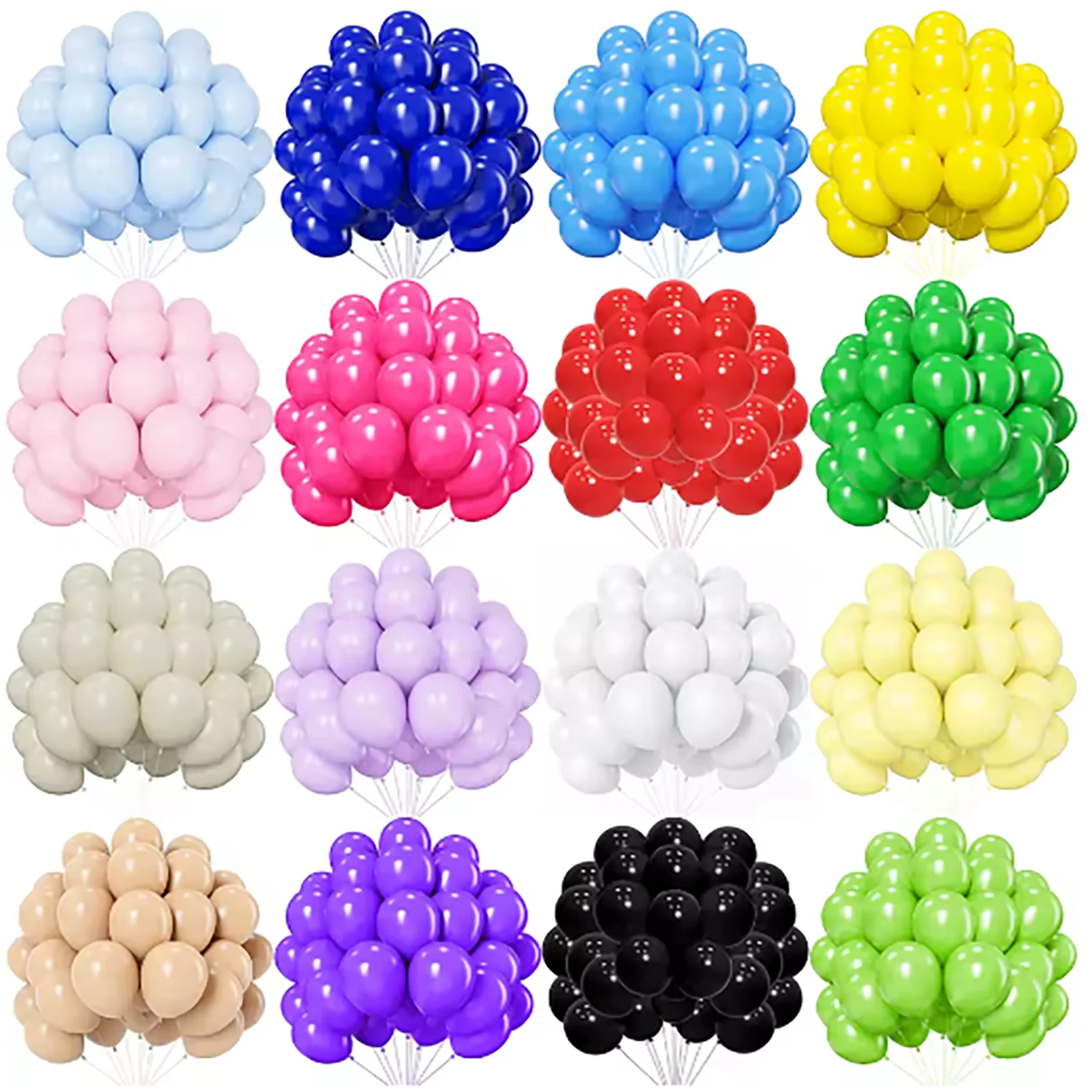 5/10/12 inch 10/20/30pcs multi-color latex balloon set, suitable for weddings, birthdays, themed parties, pre wedding parties