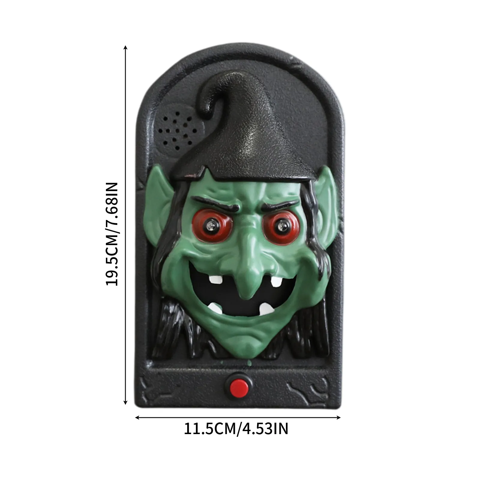 Trick-or-treating Doorbell Prop Spooky Skull Head Halloween Doorbell With Light Up Eyes Sounds For Haunted House Decor For Kids