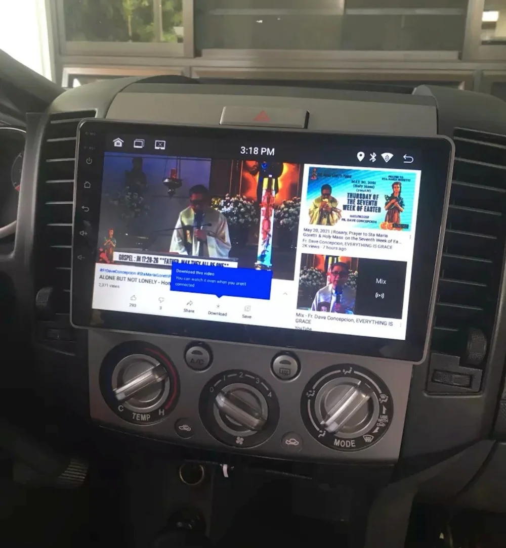 8G+128G Android 14 Car Radio Audio Video A/V Multimedia Player GPS Navigation HU For Mazda BT50 Ford Ranger 2006 - 2012 Carplay