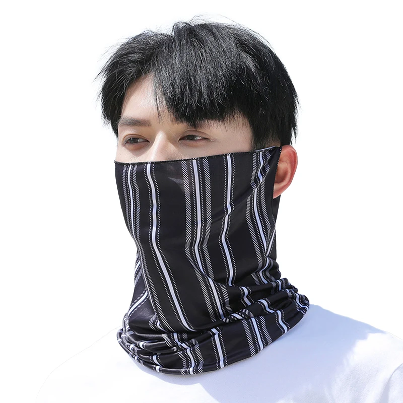 Fashion Punk Sunscreen Mask For Men Women Summer Face Neck UV Protection Ear Scarf Hip Hop Outdoor Sports Cycling Bandana Scarfs