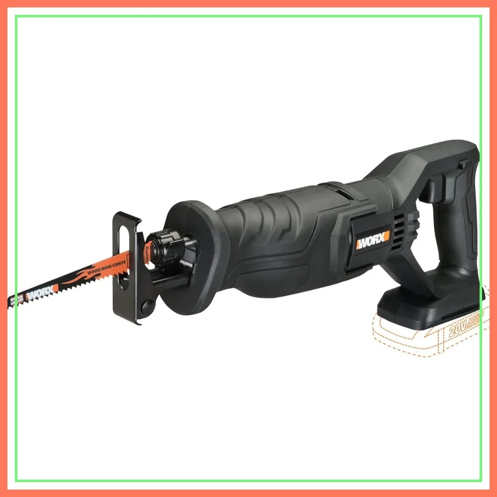 

20V Power Share Reciprocating Saw - Tool Only, 3000 SPM, Adjustable Foot Plate, LED Light