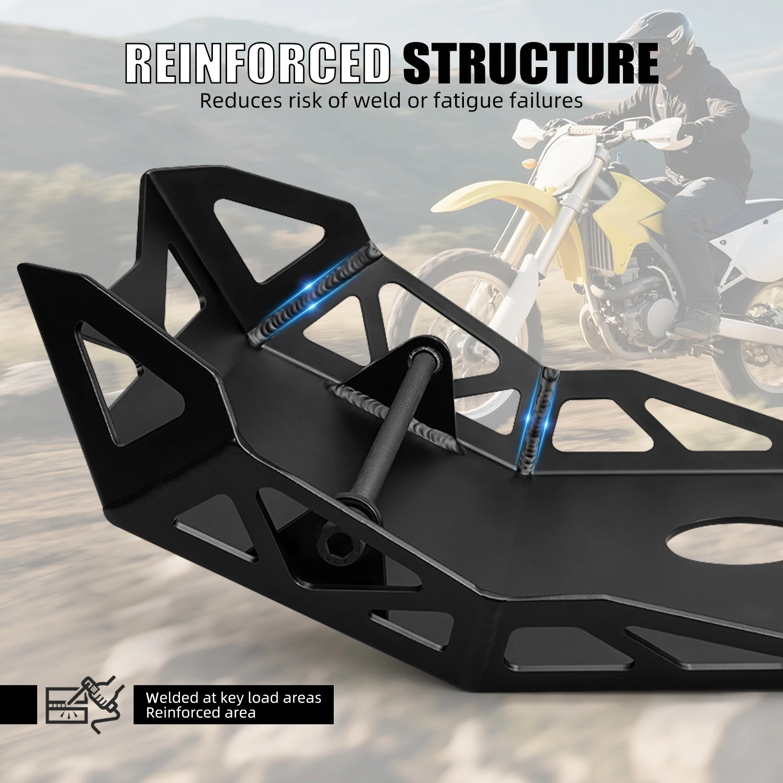 NICECNC لوحة التزلج حماية المحرك لسوزوكي DR650 1996-2025 2024 DR650 S/SE DR 650 S DR 650 SE 2025 2024 2023 2022 2021 2020