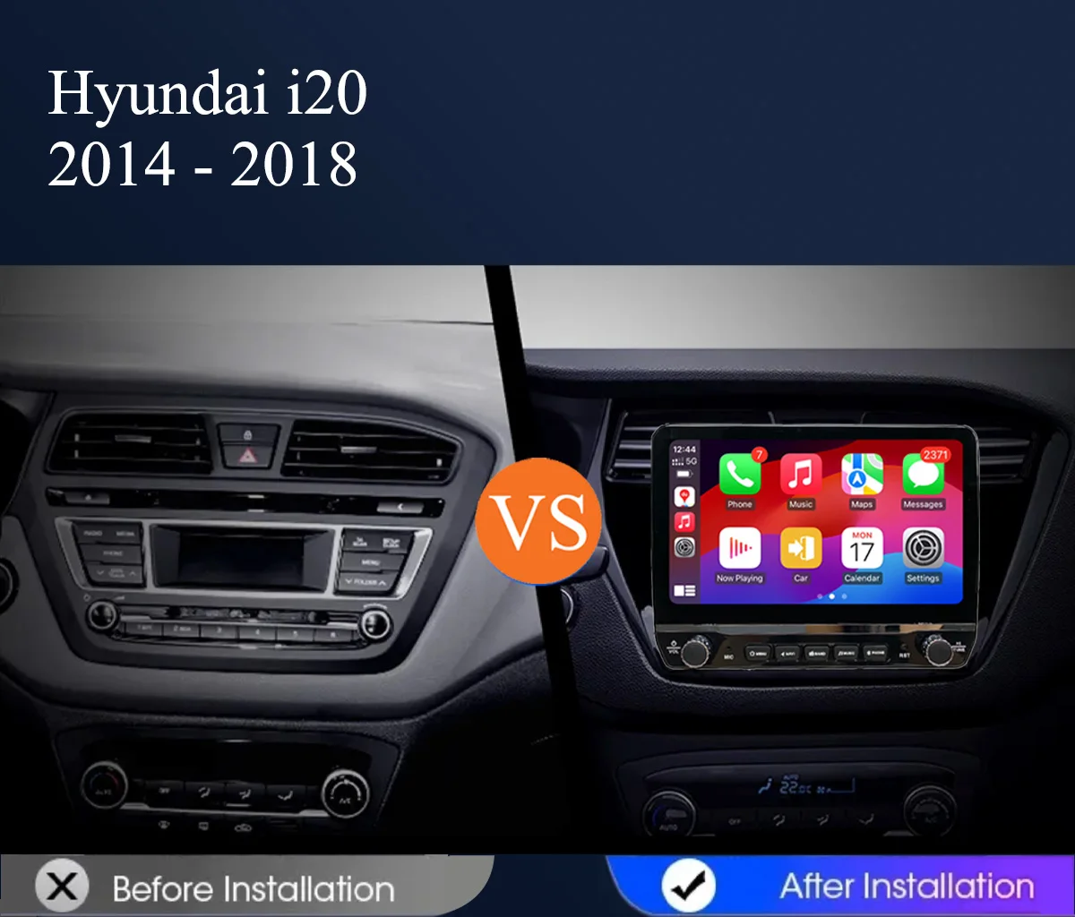 10’ Car Autoradio AM FM Video Stereo Tape DVD Cassette For Hyundai i20 2014 - 2018 GPS Navi Car intelligent systems Carplay Auto