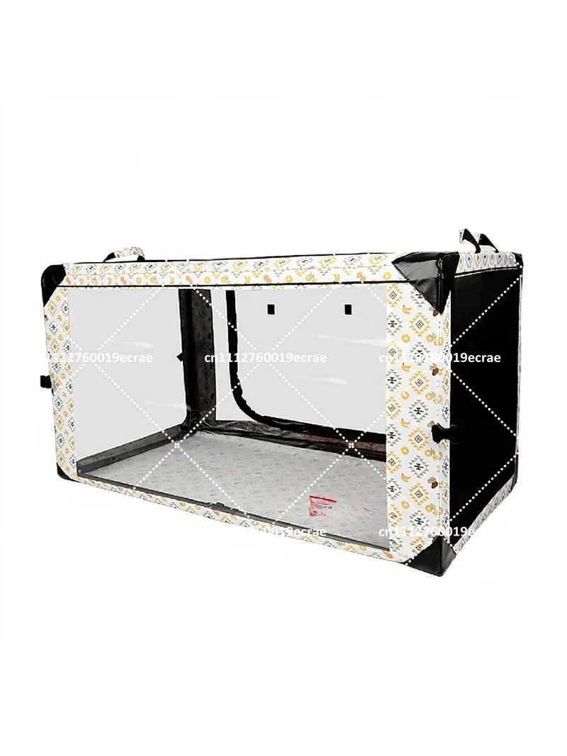Portable Foldable Transparent Pet Isolation Cage Large Space Cat Cages for Exhibition Show Delivery Room