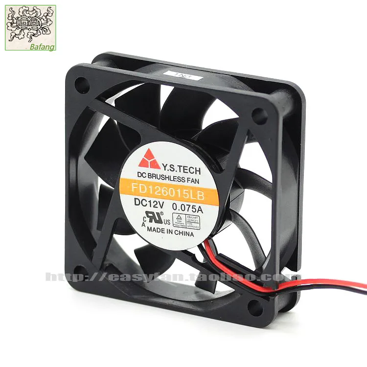 

Jinlingge для Y.S.TECH FD126015LB 6015 6 см 12 В 0,075 А бесшумный вентилятор охлаждения