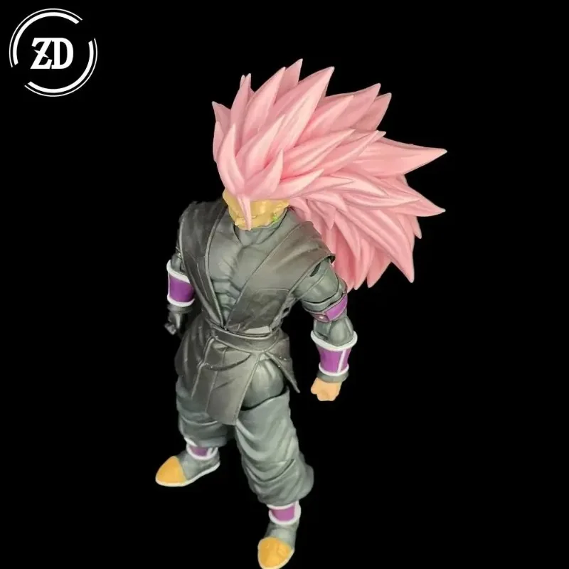 In Stock ZD Studio Dragon Ball SHF Super Saiya SSJ3 Vegito Bardock Son Goku Black Head Sculpture Accessories Action Figure Toy view 3