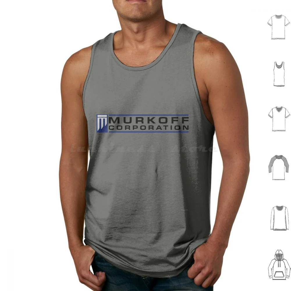 Murkoff Corp. Tank Tops Print Cotton Murkoff Company Outlast Red Barrels