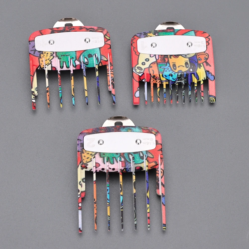 Trimmer Guards Attachment Graffiti Hair Clipper Set Limit Combs Hair Clipper Limit Comb Guide Limit Comb  Accessory ToolHaircut