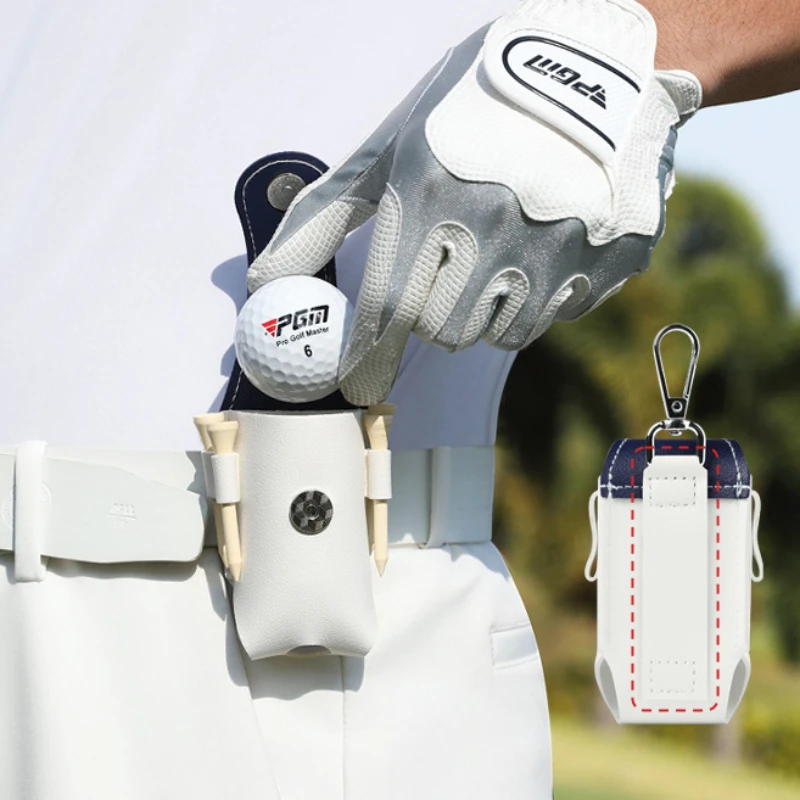 1 PCS Golf Waist Storage Bag Ball Cover Storage Magnetic Buckle Portable for Men Women Golf Accessories