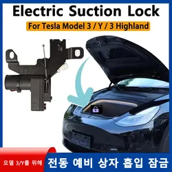 Electric Soft Closing Lock Front Trunk Spare Box Cover Auto Adsorption Suction Door Closer For Tesla Model 3 Y 2021-25 Highland