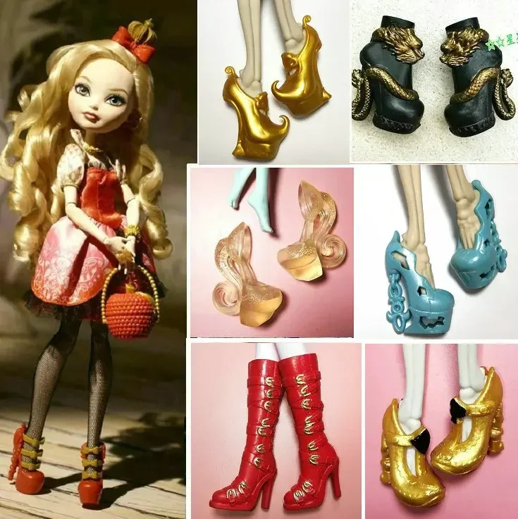 1/6 Doll Accessories Fashion  Flat Shoes for  monsters high school doll 30cm Doll Shoes