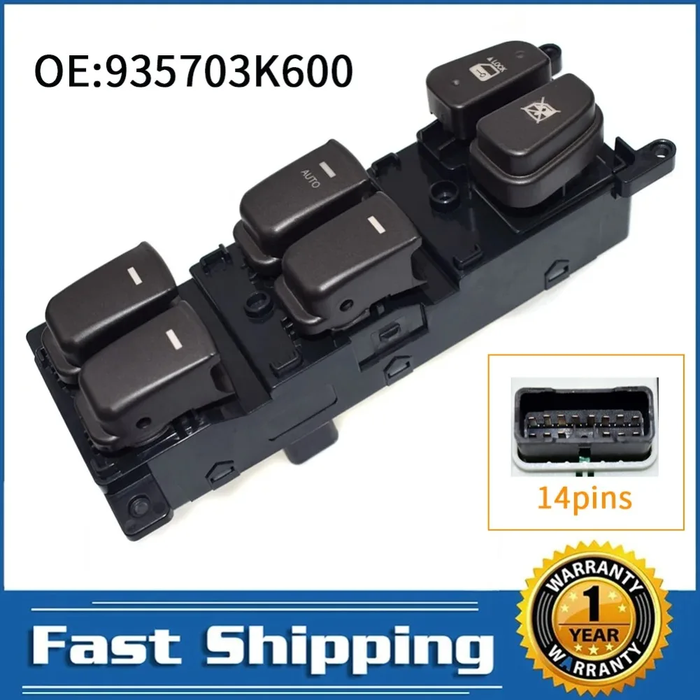 

For Hyundai Sonata 2008 2009 2010 Front Left Hand Driver Side Electric Power Window Control Switch Lifter Button 935703K600