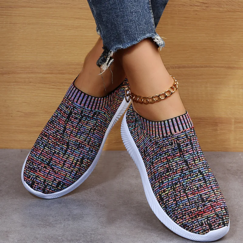 2022 Women Sneakers Fashion Socks Shoes Breathable Casual Sneaker Summer Vulcanized Shoes Women Trainers Tenis Feminino Flats