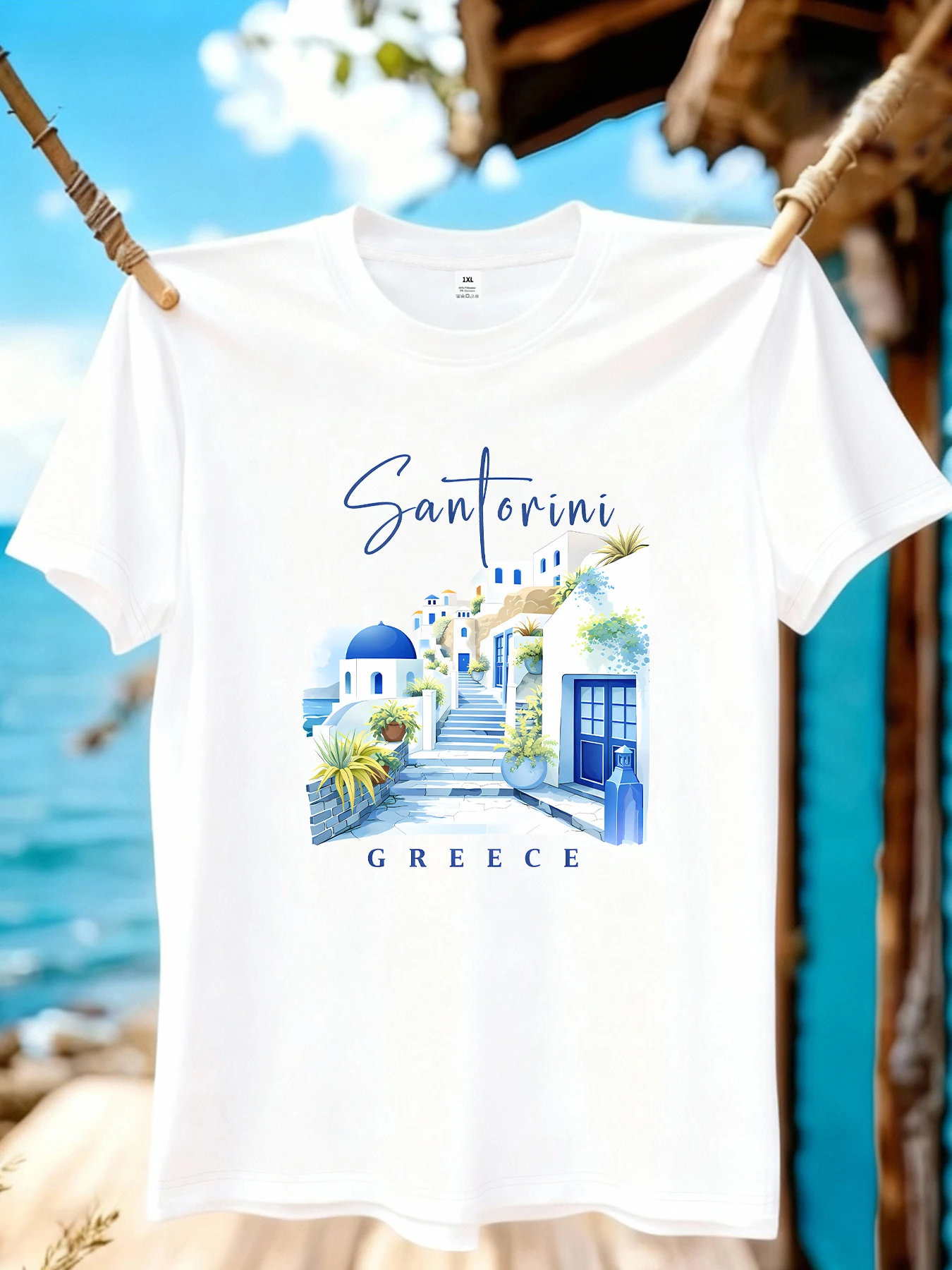 

【WZM109106】Creative printed plus size women's round neck summer casual short sleeved street fashion versatile plus size T-shirt