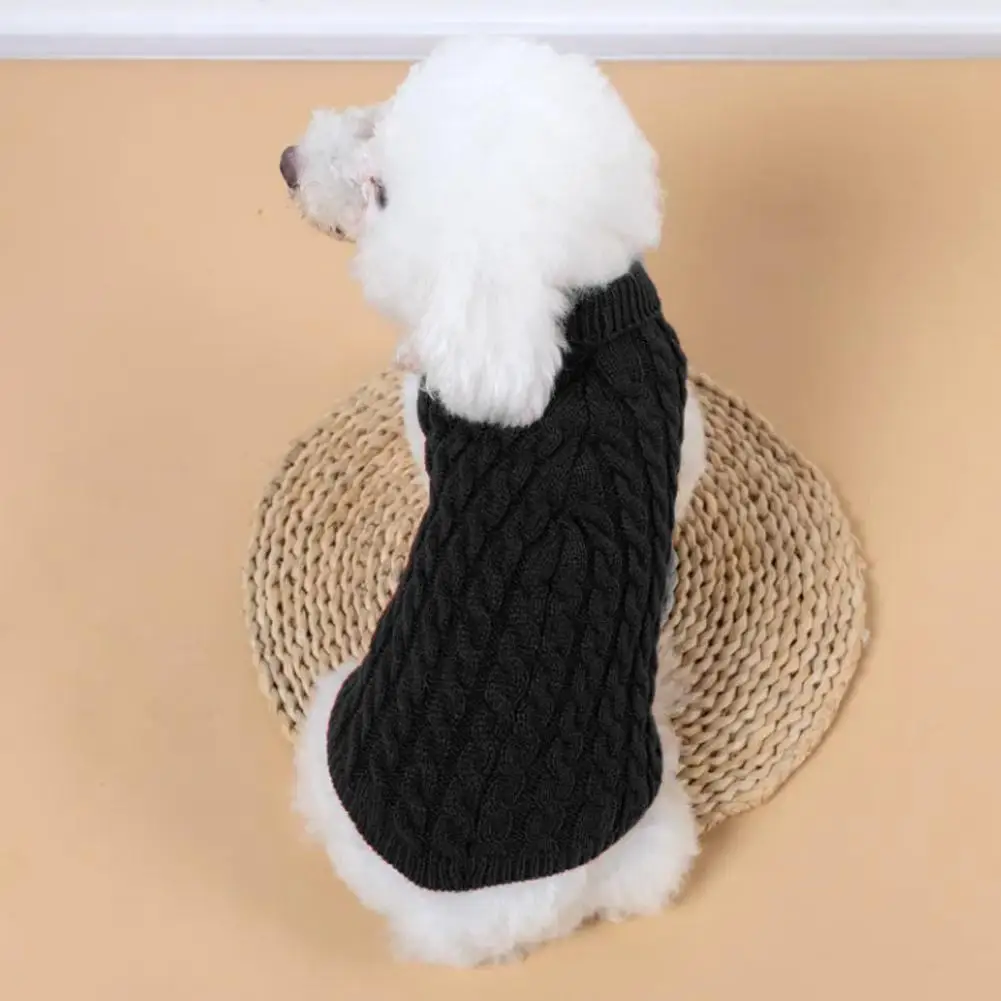 Pet Dog Knit Sweater For Small Dogs Cute Turtleneck Winter Sweater For Puppy Soft And Warm Coat Pet Dog Sweater D0N0