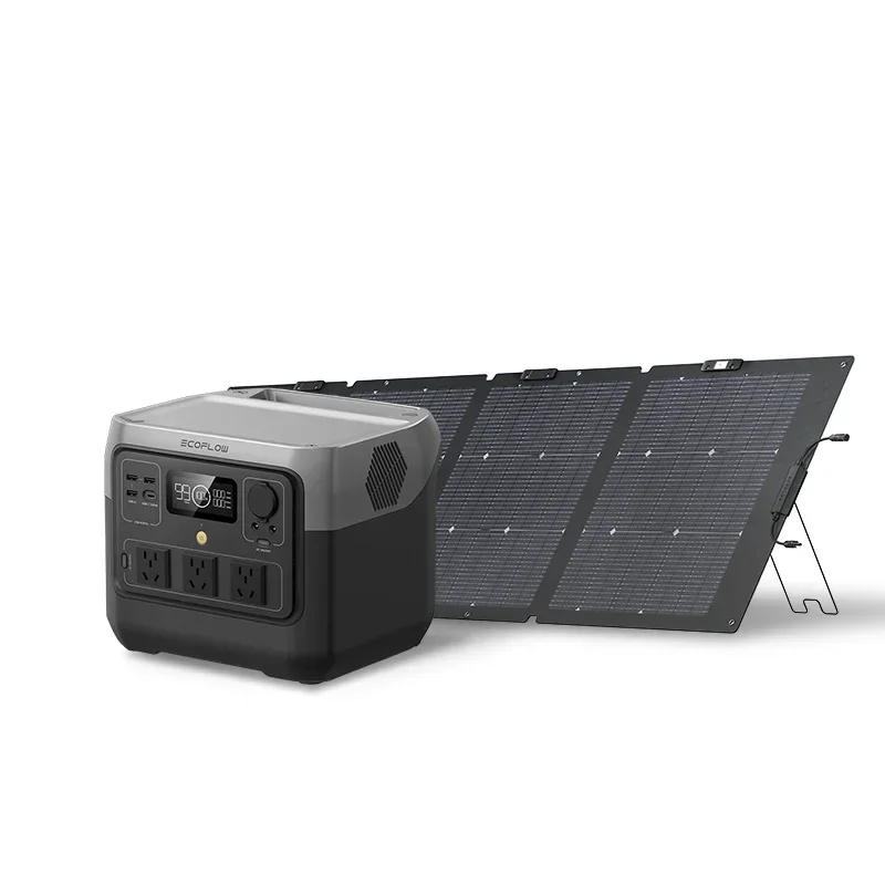 

EcoFlow River 2 PRO + 220W Portable Solar Panel Outdoor Camping Power Bank Portable Plastic Power Suitable for beginners