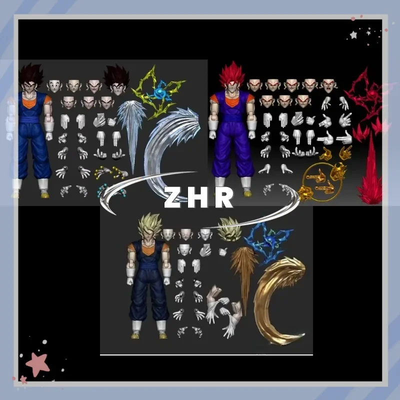 متوفر ألعاب OC لعبة دراغون بول SHF سوبر سايان SSJ Veggetoo Son Goku Vegito 3.0 الشكل الجسم أنيمي عمل أرقام نماذج دمى هدايا