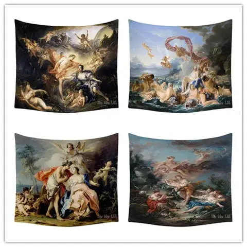 Greek Mythology Tapestry Greek And Roman Mythology Mystic The Birth Of Venus Bacchus And Ariadne Classic Art Poster Tapestry House Decoration