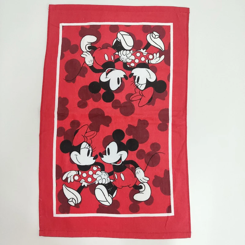 Disney Stitch Cotton Hand Towel Mickey Minnie Jack Cute Cartoon Pattern Face Pillow Coffee Towels Kitchen Accessories Large Size