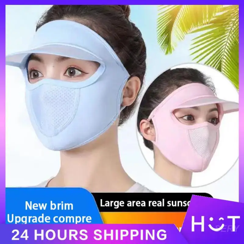 

Anti-ultraviolet Detachable Female Sun Protection For Riding Lens Mask Dust-proof Men's Caps Adjustable