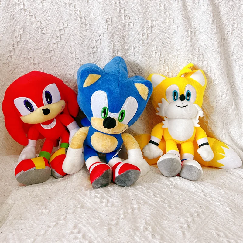

Аниме персонаж 25 см Sonic Super Sonic ежик плюшевая игрушка Тали плюшевая игрушка Рождественский сувенир