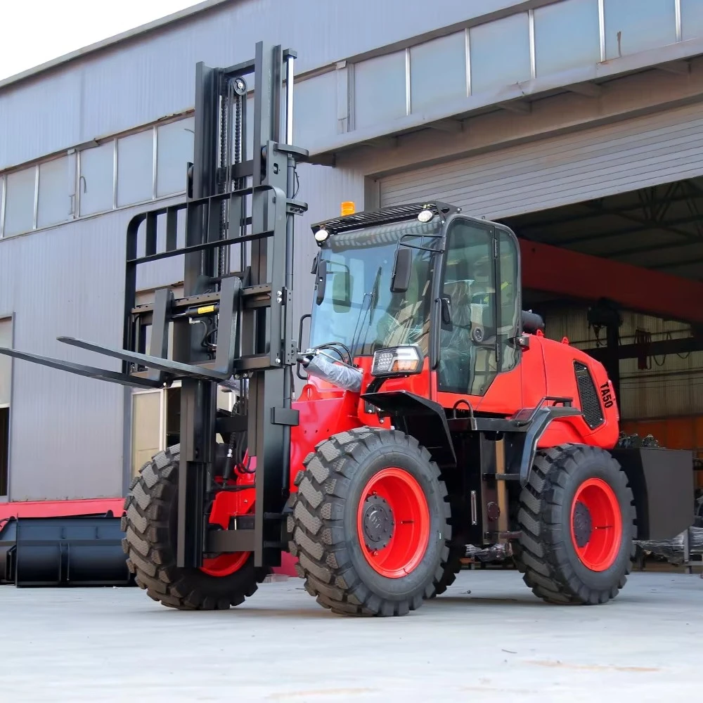 New 4WD Off Road Forklift EPA Diesel Engine Articulated Forklift Portable Outdoor Forklift Hot Sale for Rough Terrain