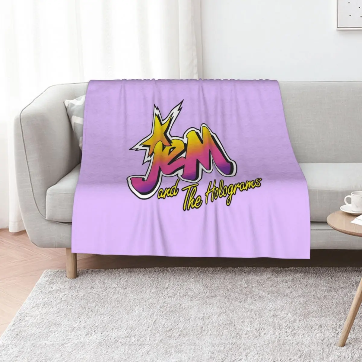 

Jem and the holograms Throw Blanket Hair Furrys anime Luxury Thicken Blankets