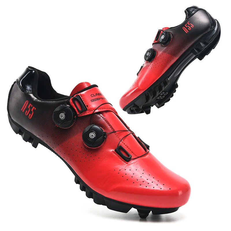 Professional Ultralight Cycling Shoes Men Self-Locking SPD Racing Road Bike Shoes Bicycle Sneakers Outdoor MTB Flat Cleat Shoes