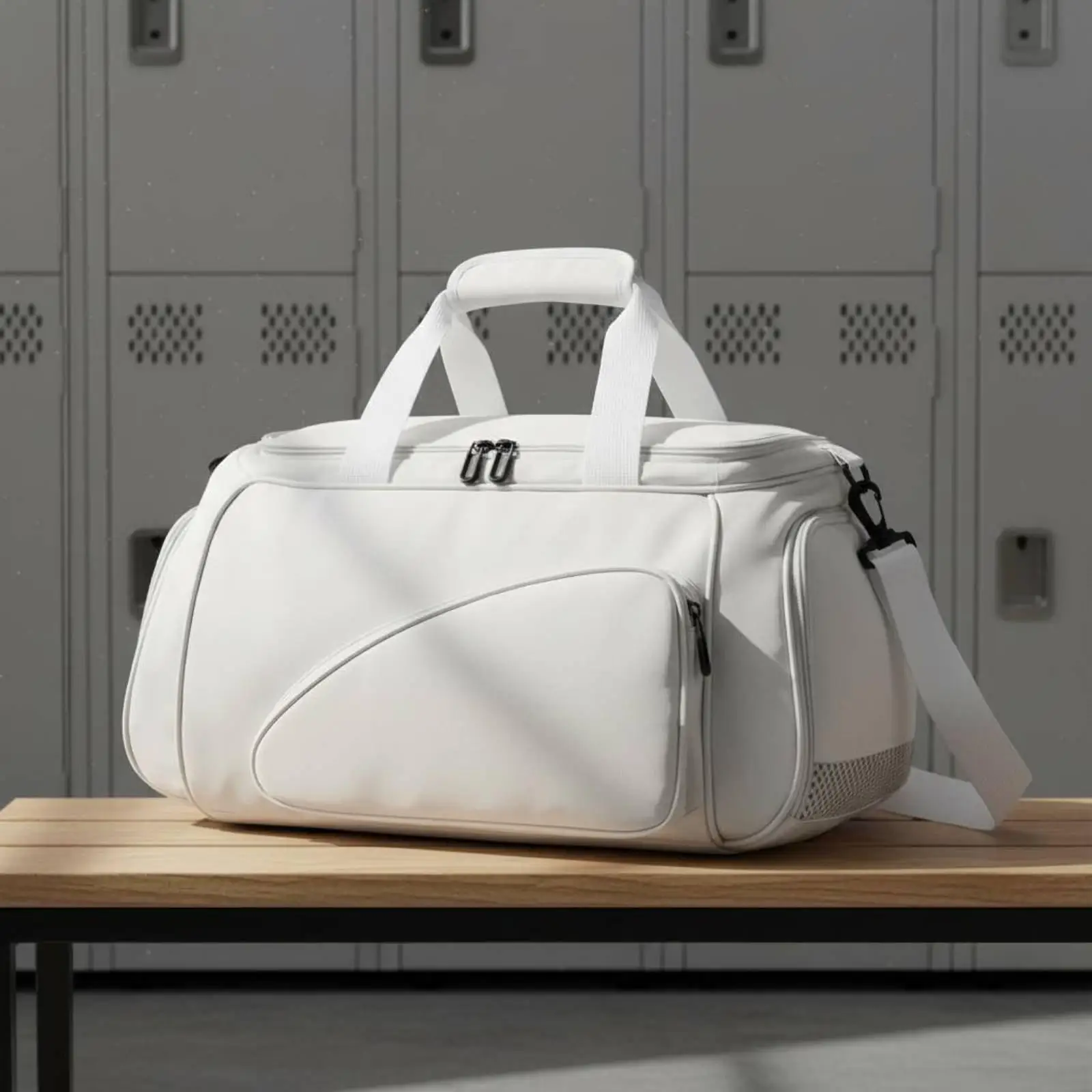 Table Tennis Bag Multi-Compartment Layout Large Capacity Athletic Duffel Separate Shoe Compartment for Athletes, Fitness,