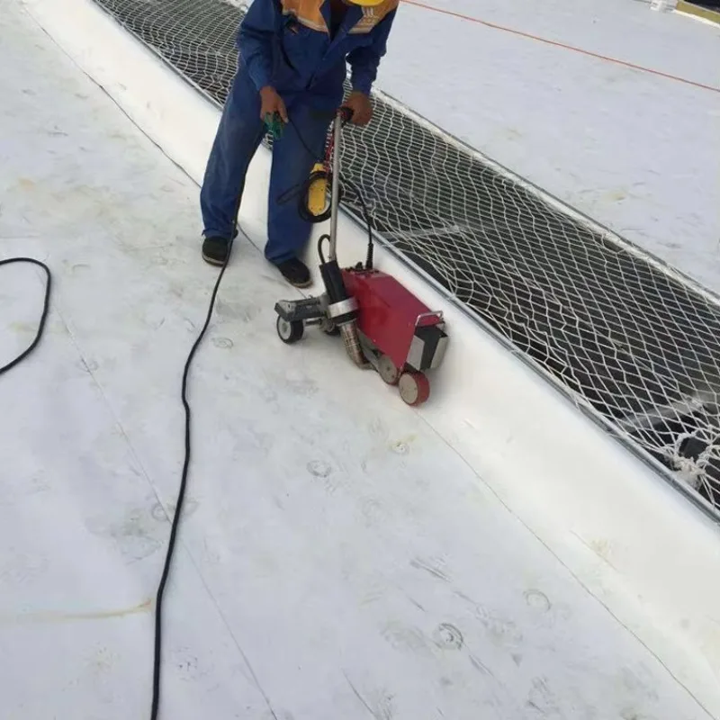 White Grey Roof Waterproofing 10x100ft & 10x200ft Roll Sizes TPO Membrane With ISO CE Certificate-10x10cm Sample Link