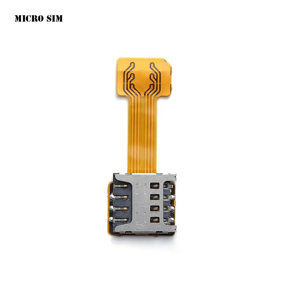 Practical DIY Android Phone Dual SIM Card Adapter For Micro SD Extender Nano Cato Hybrid Sim Slot