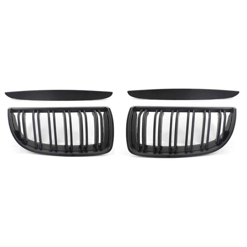 

Автомобильная решетка, матовая черная двойная линия, подходит для BMW E90 E91 05-08, левая и правая 3 серии 325i 328i 335i 330i 325xi 328xi 335xi 330xi