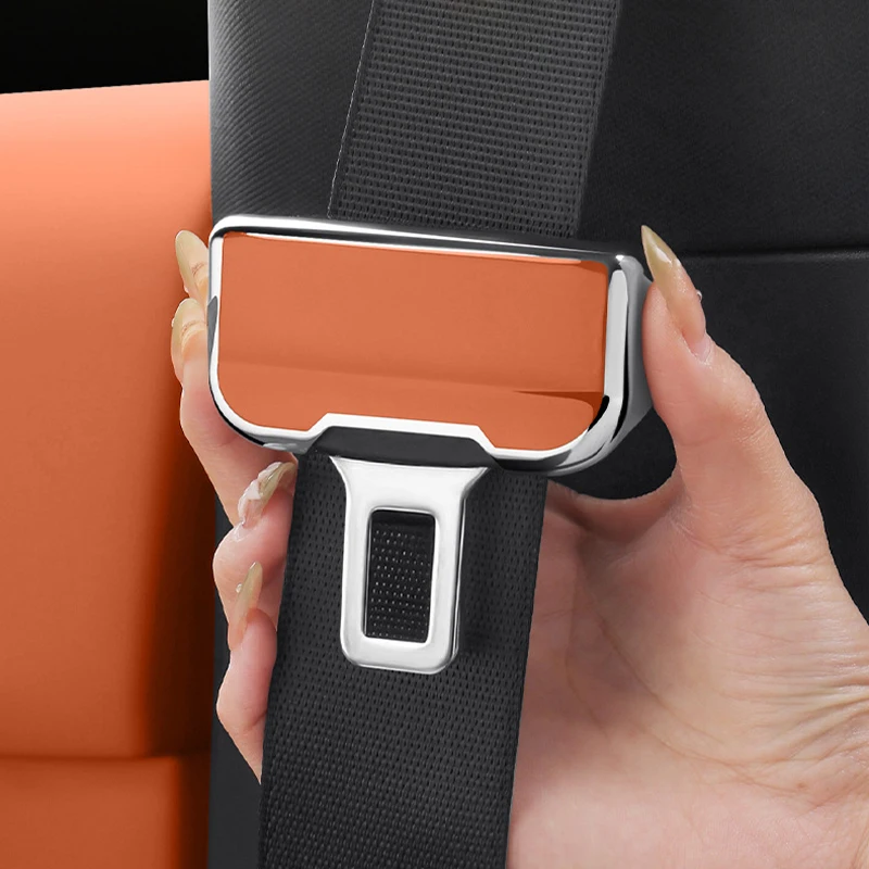 

2pcs Universal Car Seat Belt Buckle Cover Silicone Protector Anti-Scratch Safety Belt Guard Interior Decoration Accessories