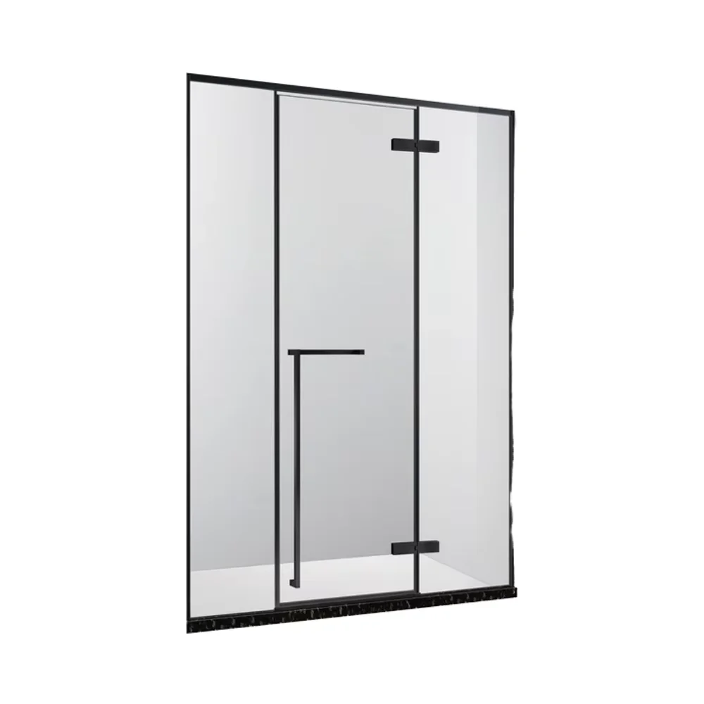 

Изготовленный на заказ современный стиль, безрамное закаленное стекло, отсек для душевой комнаты, раздвижная петля, открытый отель, ванная комната