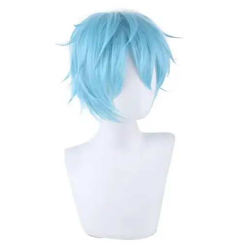 Cosplay Wigs My Hero Academia Shigaraki Tomura Blue Wig Baku no Hero Midoriya Shoto Fighter Cosplay Wigs 35cm